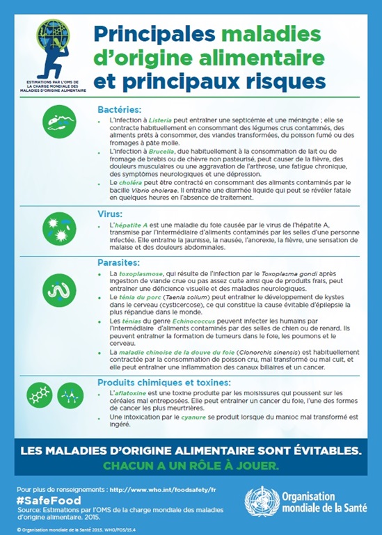 Principales maladies d'orgine alimentaire et principaux risques
