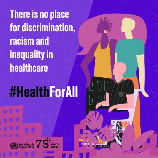 No place for discrimination