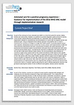 RESEARCH TO EXPAND ACCESS TO Heat-Stable Carbetocin for the Treatment of Postpartum Haemorrhage (REACH)