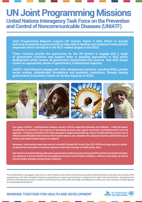 UN Joint Programming Missions, United Nations Inter-Agency Task Force on the Prevention and Control of Noncommunicable Diseases (UNIATF)