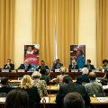 Delegates and speakers at a technical briefing